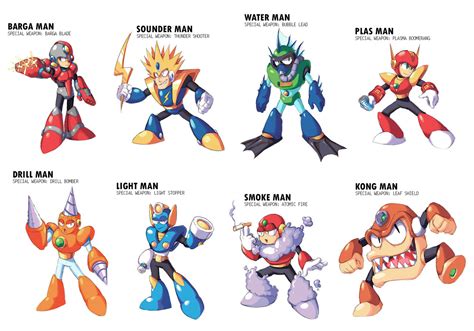 mega man 2 characters.